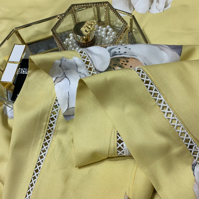 91家纺网 家纺一手货源 找家纺 棉生活家纺 2022新款莫代尔天丝夏被 邂逅花语-黄