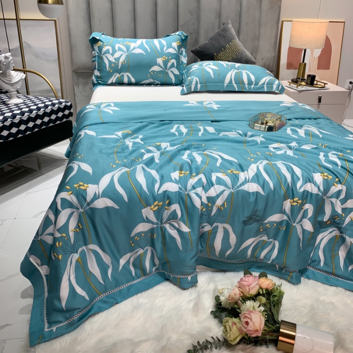 91家纺网 家纺一手货源 找家纺 棉生活家纺 2022新款莫代尔天丝夏被 耶利亚