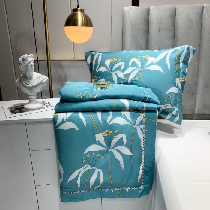 91家纺网 家纺一手货源 找家纺 棉生活家纺 2022新款莫代尔天丝夏被 耶利亚