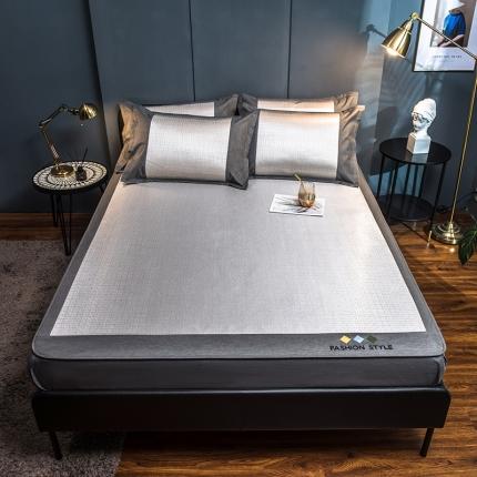 91家纺网 家纺一手货源 找家纺 全季家居 2021时尚款肌理纹床笠款冰丝凉席 秋米色