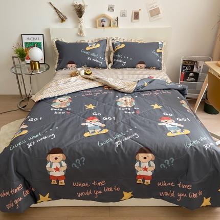 仟网汇 2021新款全棉夏被四件套奋斗熊