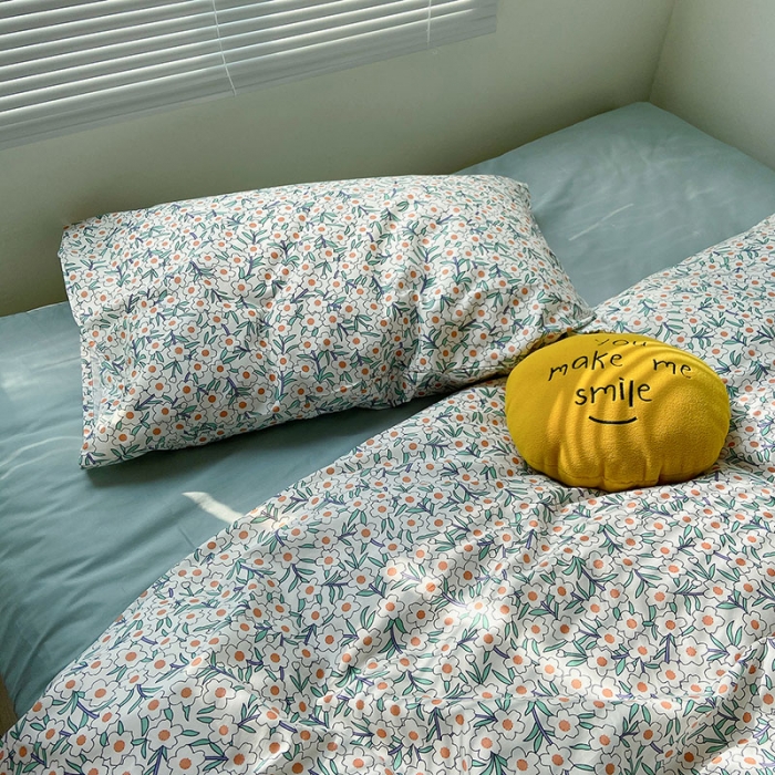 91家纺网 家纺一手货源 找家纺 2021新款简约风40s13372全棉喷气四件套