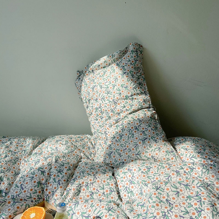 91家纺网 家纺一手货源 找家纺 2021新款简约风40s13372全棉喷气四件套