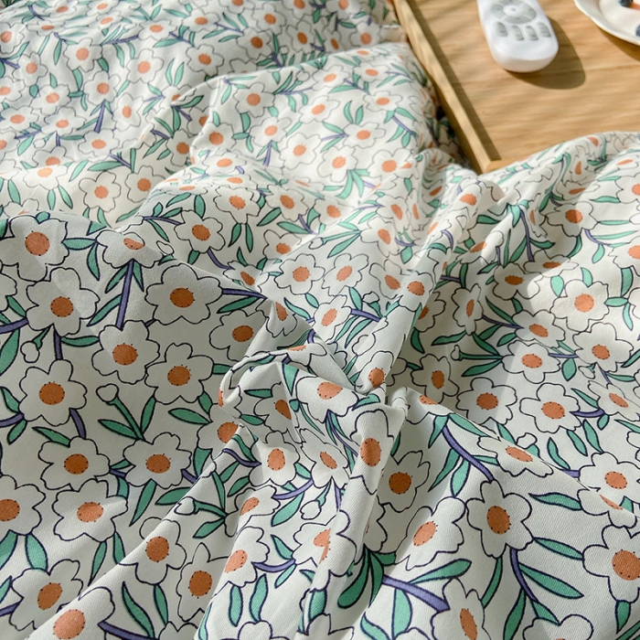 91家纺网 家纺一手货源 找家纺 2021新款简约风40s13372全棉喷气四件套