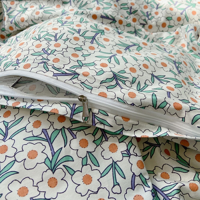 91家纺网 家纺一手货源 找家纺 2021新款简约风40s13372全棉喷气四件套 白茶普通