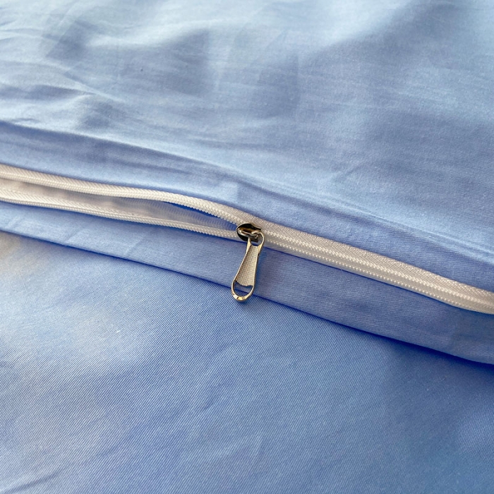 91家纺网 家纺一手货源 找家纺 2021新款简约风40s13372全棉喷气四件套 蓝天白云