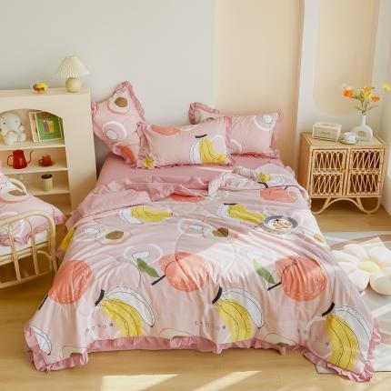 91家纺网 家纺一手货源 找家纺 （总）眠屿 2021新款洛卡棉夏被四件套