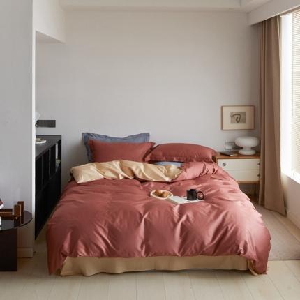 91家纺网 家纺一手货源 找家纺 （总）时光里2021新款100支长绒棉贡缎单被套