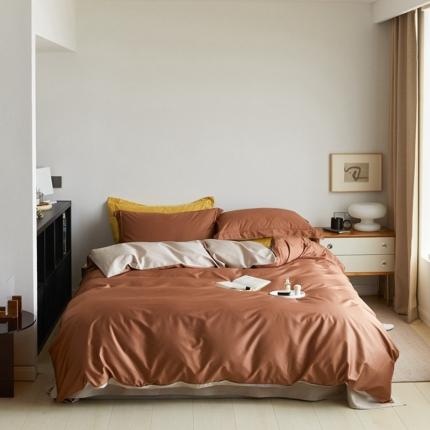 91家纺网 家纺一手货源 找家纺 （总）时光里2021新款100支长绒棉贡缎单被套