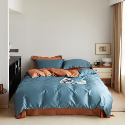 91家纺网 家纺一手货源 找家纺 （总）时光里2021新款100支长绒棉贡缎单被套