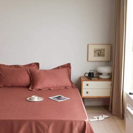 （总）时光里2021新款100支长绒棉贡缎单床单床笠