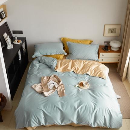 91家纺网 家纺一手货源 找家纺 （总）2021新款100支长绒棉贡缎四件套