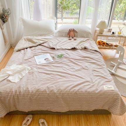 91家纺网 家纺一手货源 找家纺 （总）寐居  2021新款水洗色织提花大豆纤维夏被