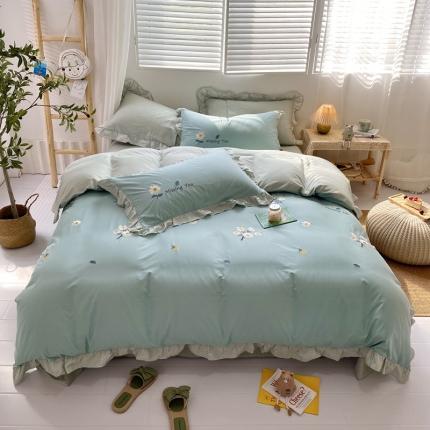 91家纺网 家纺一手货源 找家纺 （总）寐居 2021新款纯棉刺绣四件套