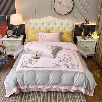 91家纺网 家纺一手货源 找家纺 （总）星尚家纺 100支天丝棉四件套遇见幸福系列