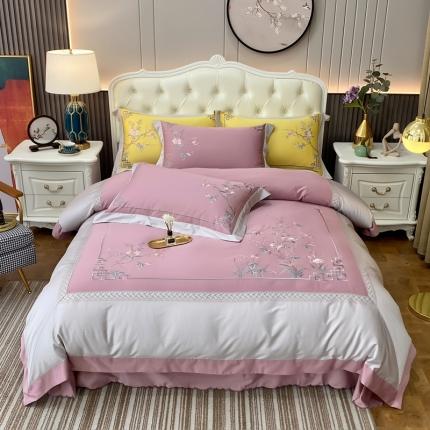 91家纺网 家纺一手货源 找家纺 （总）星尚家纺 100支天丝棉四件套遇见幸福系列