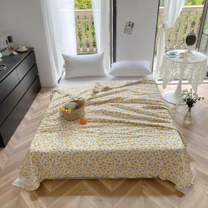 91家纺网 家纺一手货源 找家纺 星期八 2021新款田园风奶油花边大豆夏被 小薇