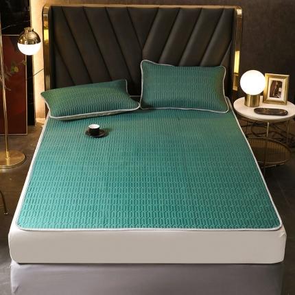 寐居家纺 2021新款纯色乳胶凉席(5mm) 墨绿