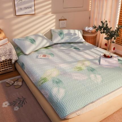 91家纺网 家纺一手货源 找家纺 寐居家纺 2021新款乳胶凉席（8mm） 春意盎然