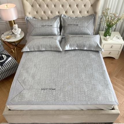 91家纺网 家纺一手货源 找家纺 馨蕊 2021新款冰碳席 影-火星咖