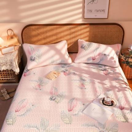 寐居家纺 2021新款乳胶凉席（8mm） 叶叶风情-粉玉