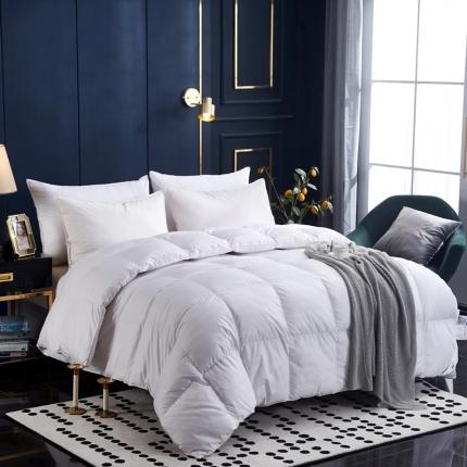 91家纺网 家纺一手货源 找家纺 太阳羽2021新款竹棉缎立体被 白色