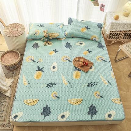 寐居家纺 2021新款印花乳胶凉席(5mm) 浅浅苏夏