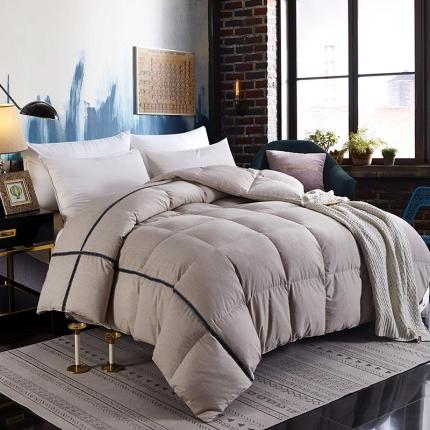 91家纺网 家纺一手货源 找家纺 太阳羽2021新款羊绒棉系列卡其色羊毛双层围墙被