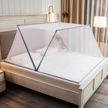 91家纺网 家纺一手货源 找家纺 新太阳蚊帐 2025新款新款可折叠无底蚊帐 银灰