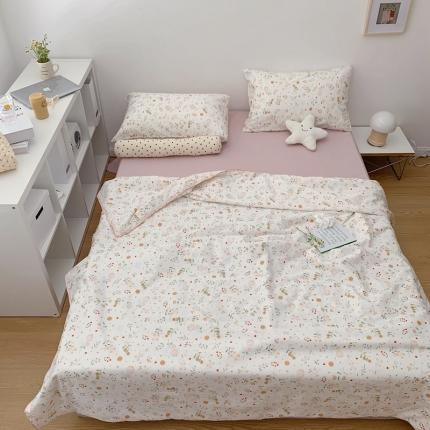 91家纺网 家纺一手货源 找家纺 2021新款ins博主夏被四件套系列 小雅粉