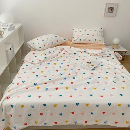 91家纺网 家纺一手货源 找家纺 2021新款ins博主夏被四件套系列 心愿