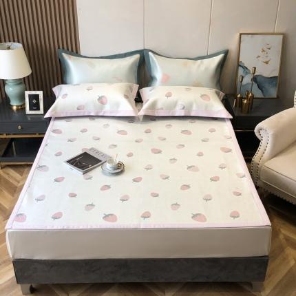 91家纺网 家纺一手货源 找家纺 （总）太古汇家居 2021新款提花冰丝席三件套凉席