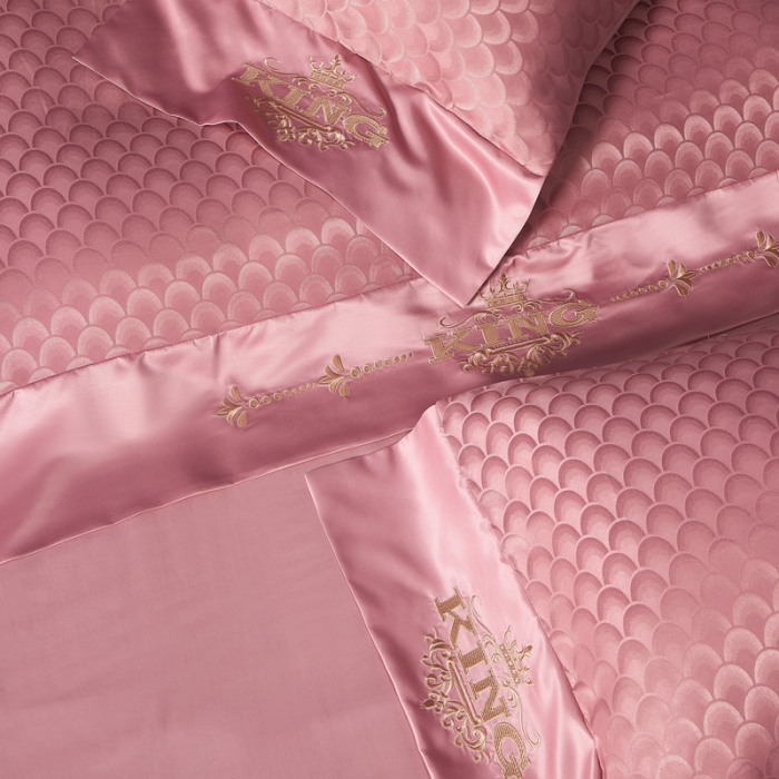 91家纺网 家纺一手货源 找家纺 （总）眠帛2021新款60S贡缎提花全棉轻奢风四件套