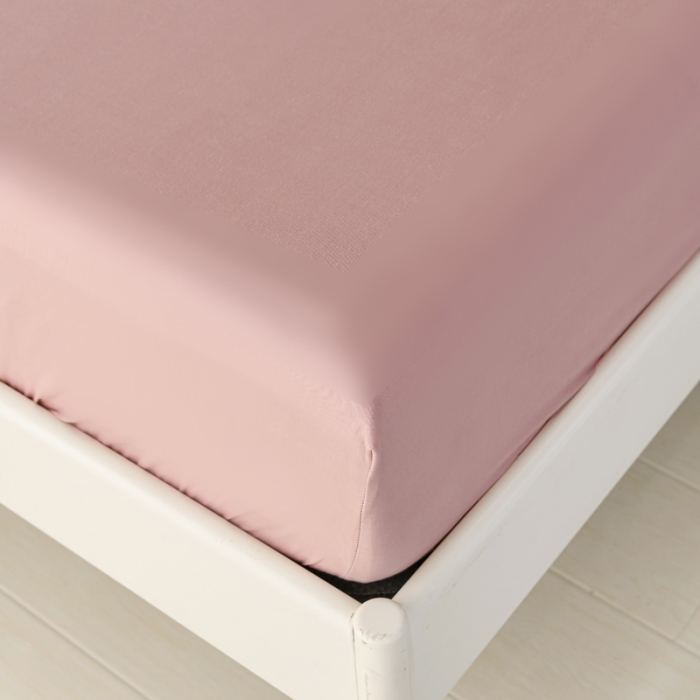 91家纺网 家纺一手货源 找家纺 极梦新款40支全棉床笠三件套喷气全棉枕套支持定制豆沙色