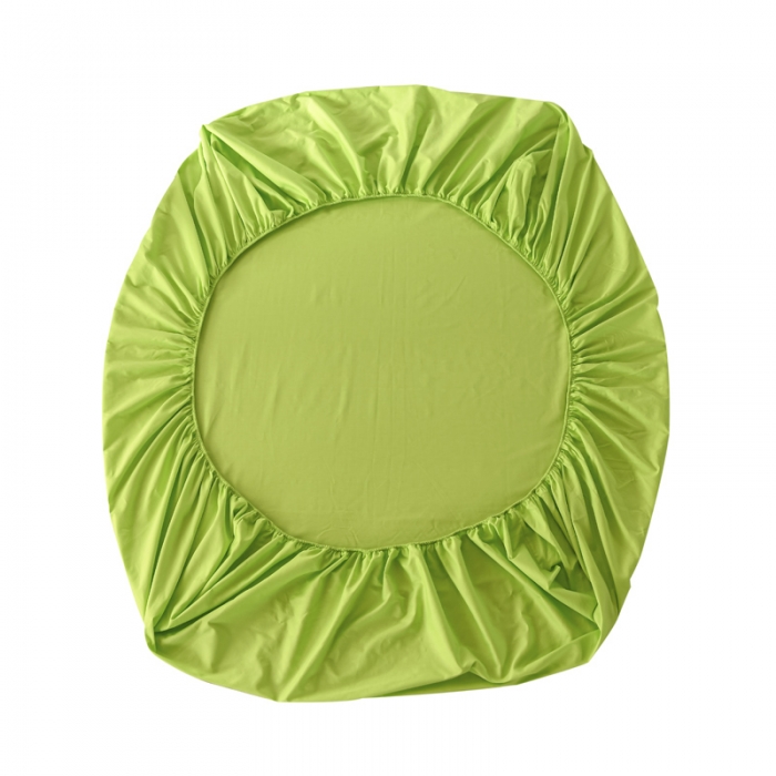 91家纺网 家纺一手货源 找家纺 极梦新款40支全棉床笠三件套喷气全棉枕套支持定制果绿色