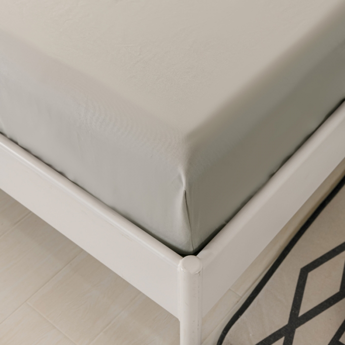 91家纺网 家纺一手货源 找家纺 极梦新款40支全棉床笠三件套喷气全棉枕套支持定制 浅灰