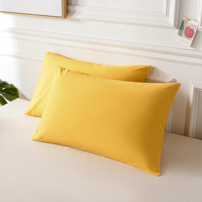 91家纺网 家纺一手货源 找家纺 （总）极梦 新款40支纯色喷气全棉枕套纯棉单只枕头套