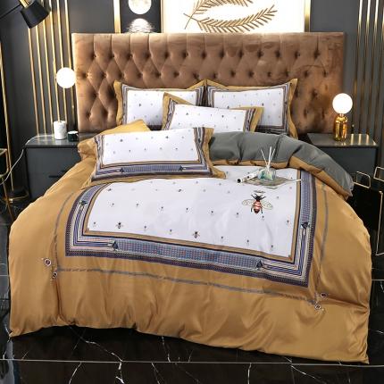 91家纺网 家纺一手货源 找家纺 （总）羽梦 2021新款天丝大版花四件套