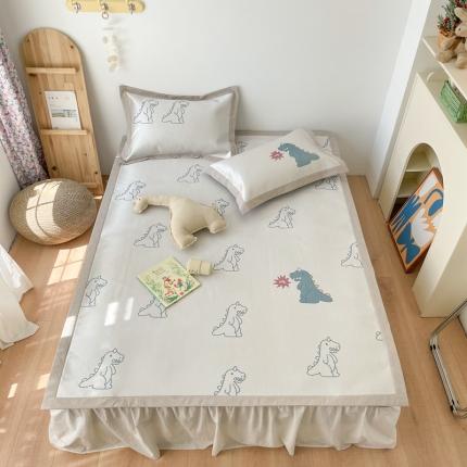 91家纺网 家纺一手货源 找家纺 （总）时年 2021新款水洗养生冰丝凉席