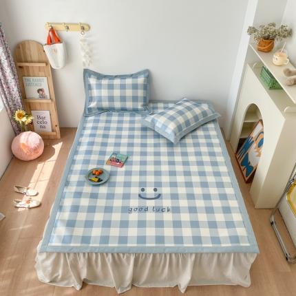 91家纺网 家纺一手货源 找家纺 （总）时年 2021新款水洗养生冰丝凉席