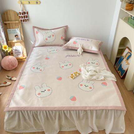 91家纺网 家纺一手货源 找家纺 （总）时年 2021新款水洗养生冰丝凉席