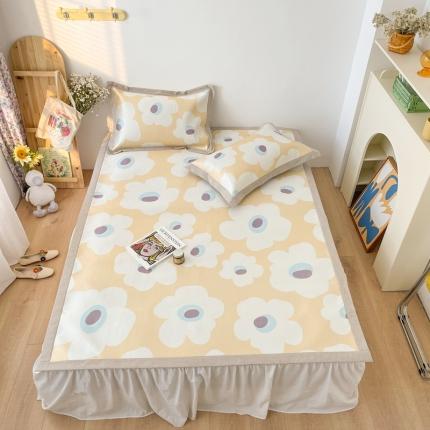 91家纺网 家纺一手货源 找家纺 （总）时年 2021新款水洗养生冰丝凉席