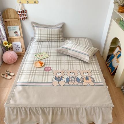 91家纺网 家纺一手货源 找家纺 （总）时年 2021新款水洗养生冰丝凉席