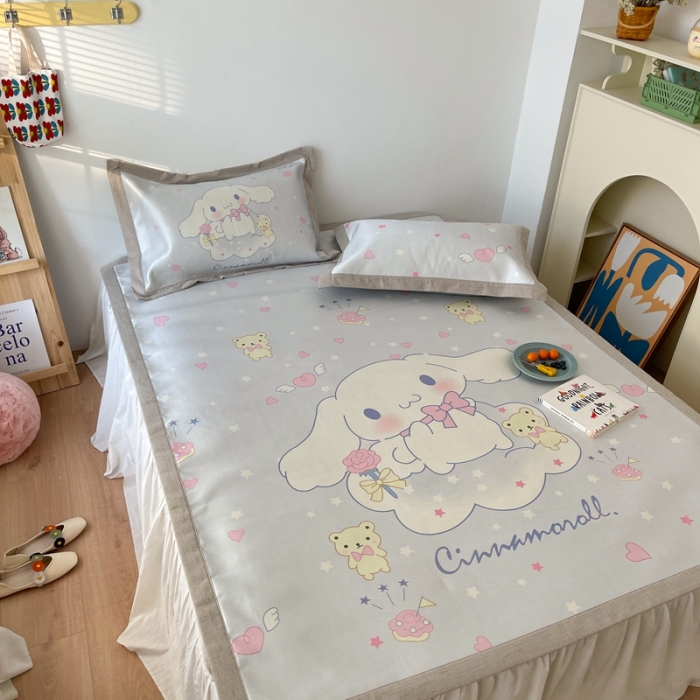 91家纺网 家纺一手货源 找家纺 （总）时年 2021新款水洗养生冰丝凉席