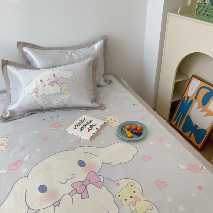 91家纺网 家纺一手货源 找家纺 时年 2021新款水洗养生冰丝凉席 爱心狗