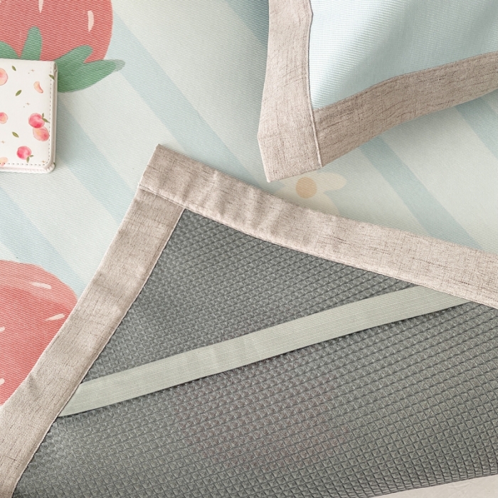 91家纺网 家纺一手货源 找家纺 时年 2021新款水洗养生冰丝凉席 草莓甜心