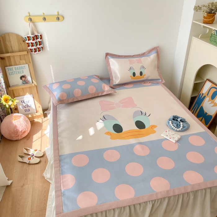 91家纺网 家纺一手货源 找家纺 时年 2021新款水洗养生冰丝凉席 黛西