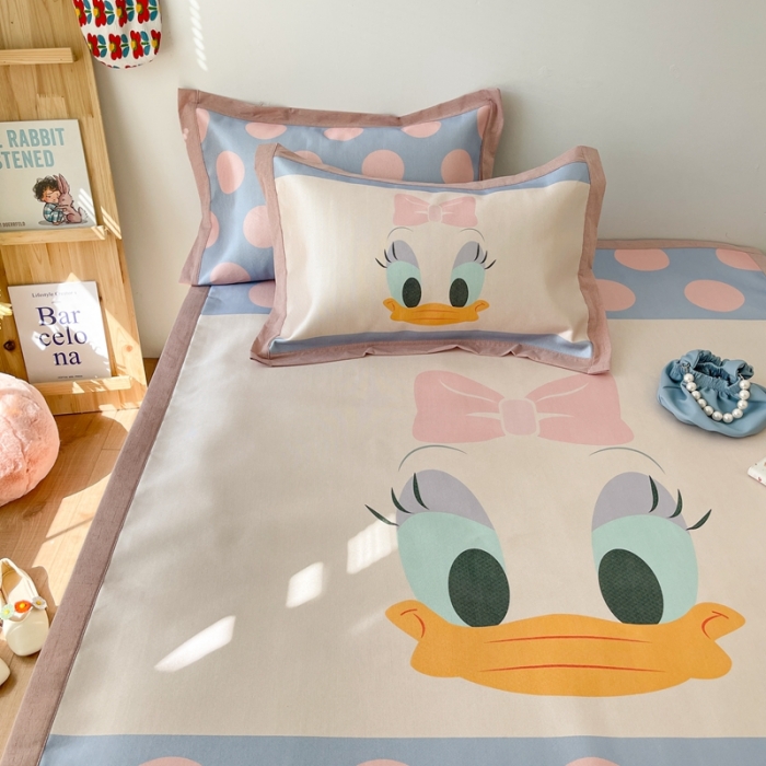 91家纺网 家纺一手货源 找家纺 时年 2021新款水洗养生冰丝凉席 黛西