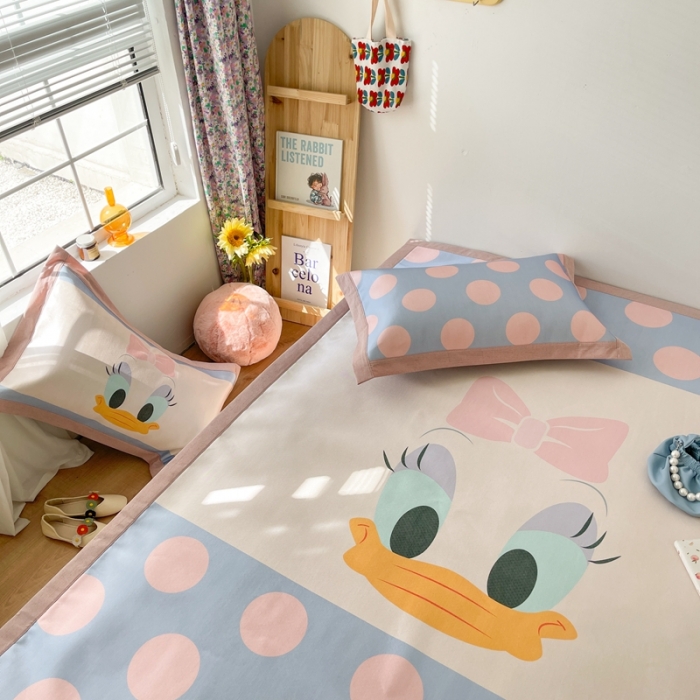 91家纺网 家纺一手货源 找家纺 时年 2021新款水洗养生冰丝凉席 黛西