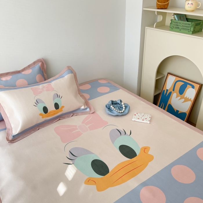 91家纺网 家纺一手货源 找家纺 时年 2021新款水洗养生冰丝凉席 黛西